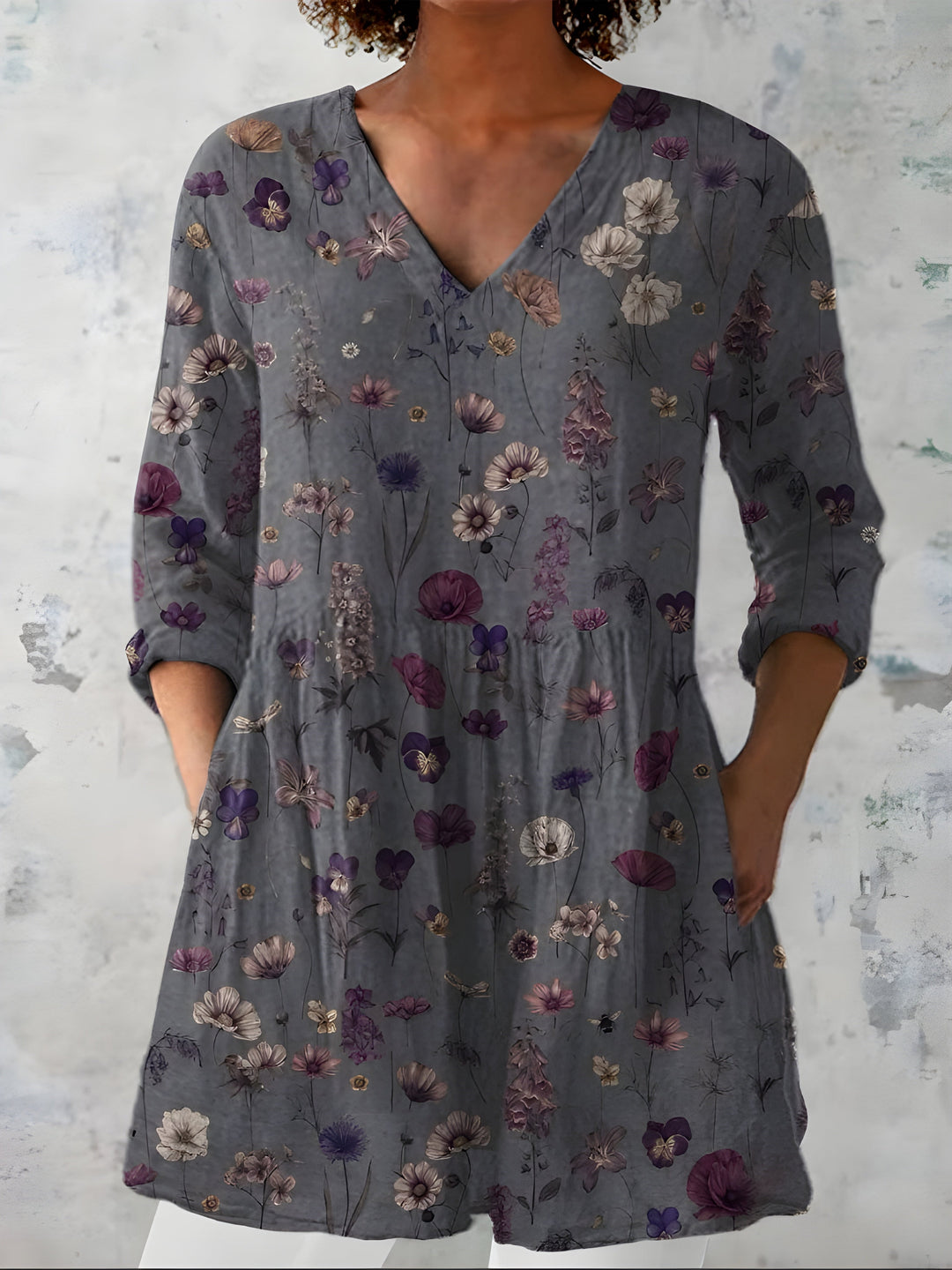 Addison | Camicetta Lunga con Scollo a V