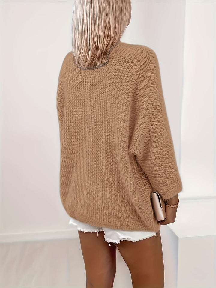 Cardigan Donna con Apertura Frontale Rilassato – Stile Avvolgente
