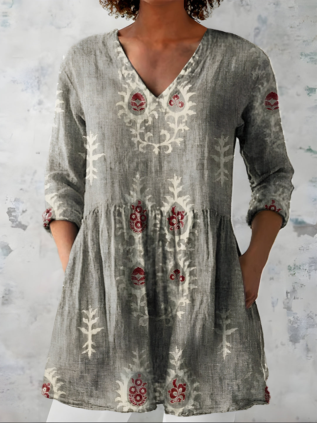 Everly | Camicetta Lunga con Scollo a V