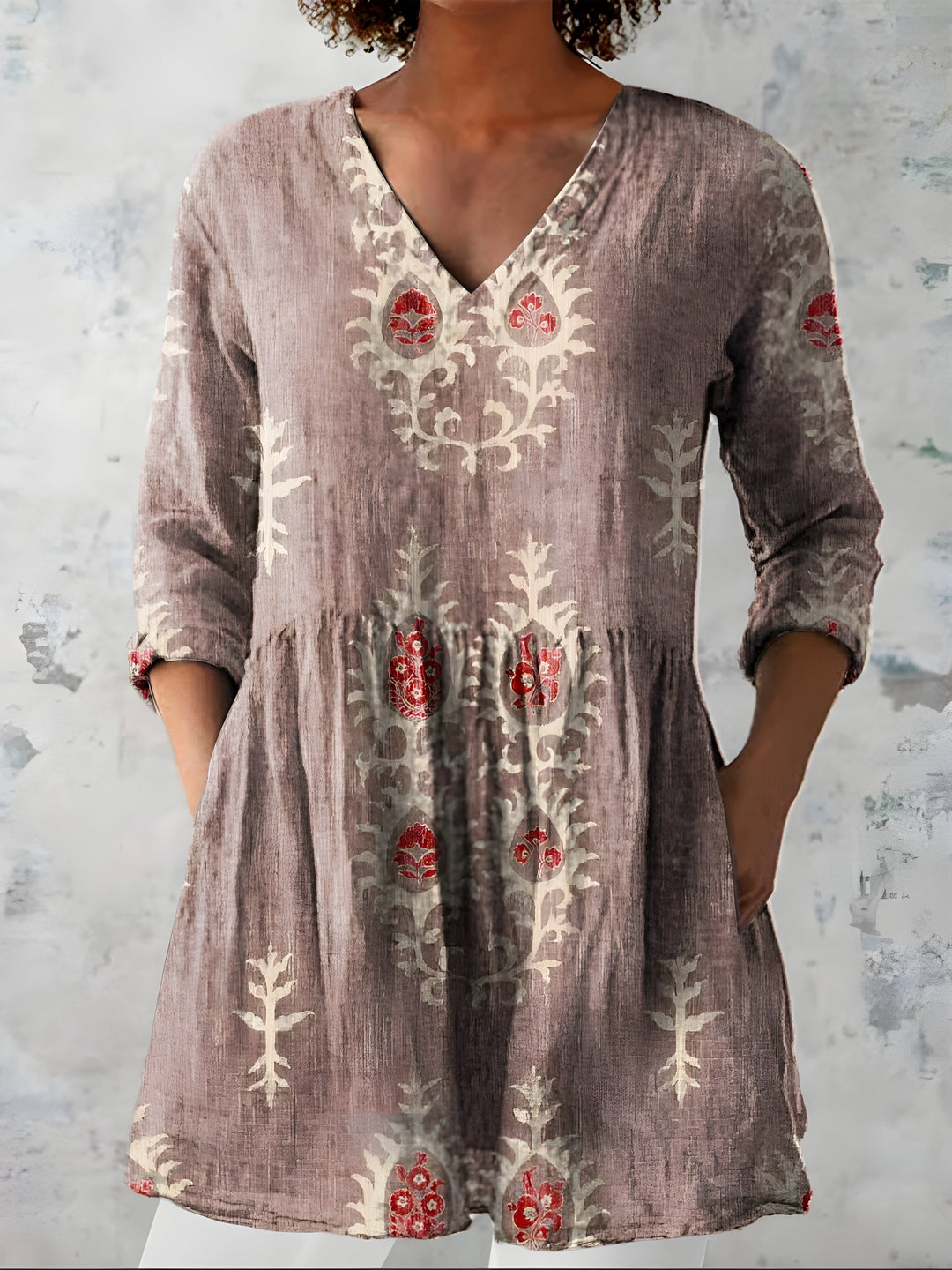 Everly | Camicetta Lunga con Scollo a V