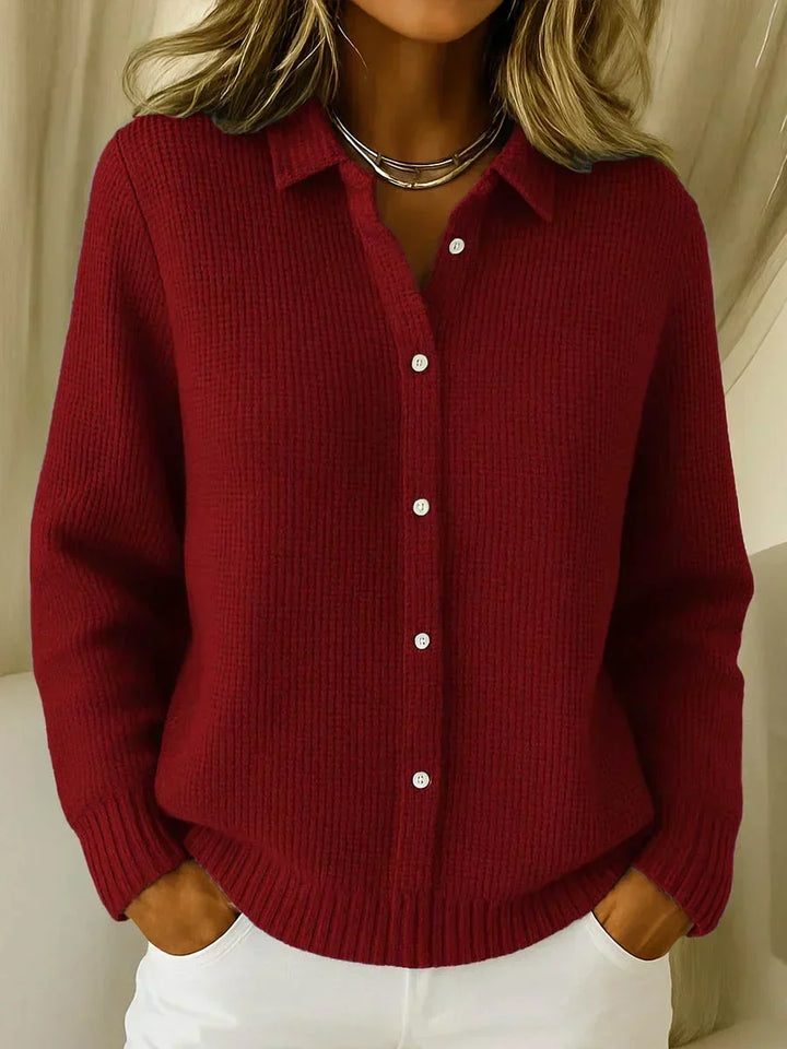 Caterina | Cardigan in Maglia Testurizzata con Bottoni