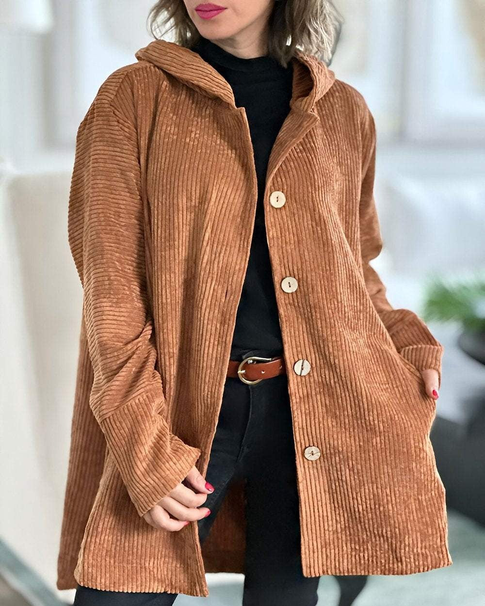 Cordia | Giacca con Cappuccio Confortevole da Donna