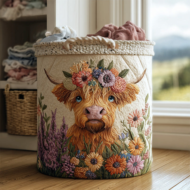 Cesto Artigianale - Cesto per Panni Sporchi Trapuntato