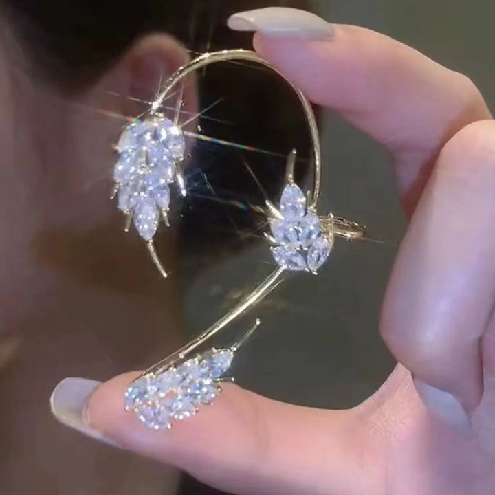 Ear Cuff a Foglia Elisia – Coppia