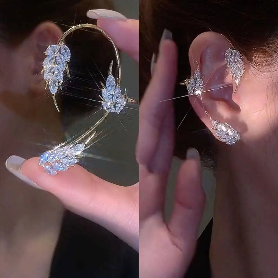 Ear Cuff a Foglia Elisia – Coppia