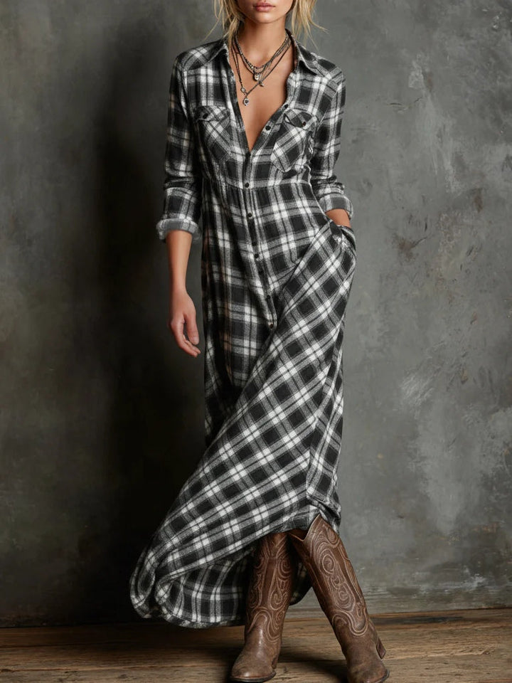 Elena™ | Abito in tartan