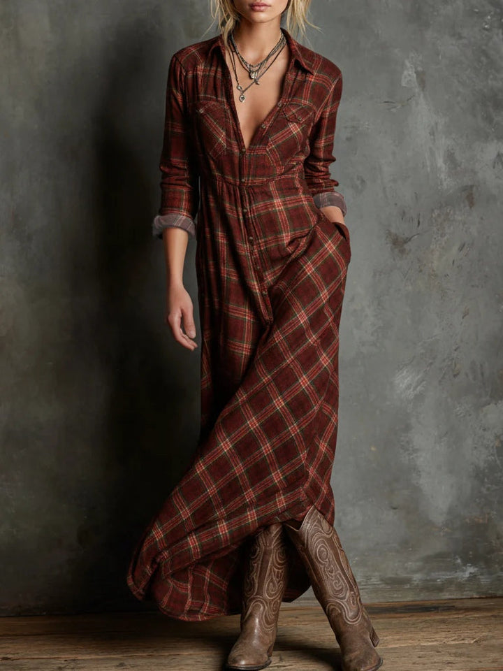 Elena™ | Abito in tartan
