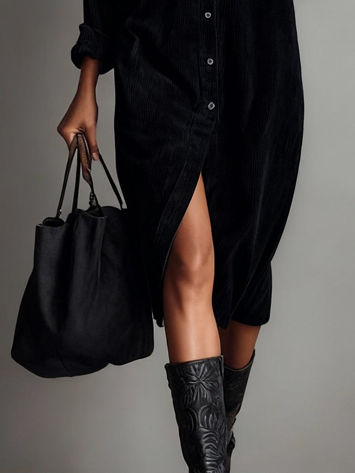 Clara™ | Abito midi in velluto