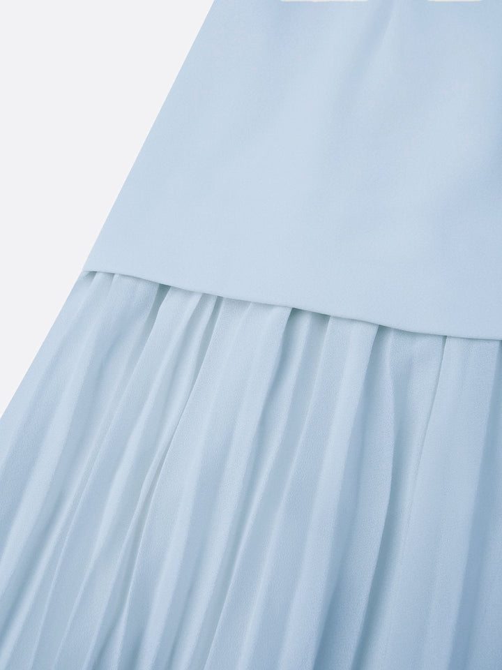 Micaela | Abito lungo plissettato di design