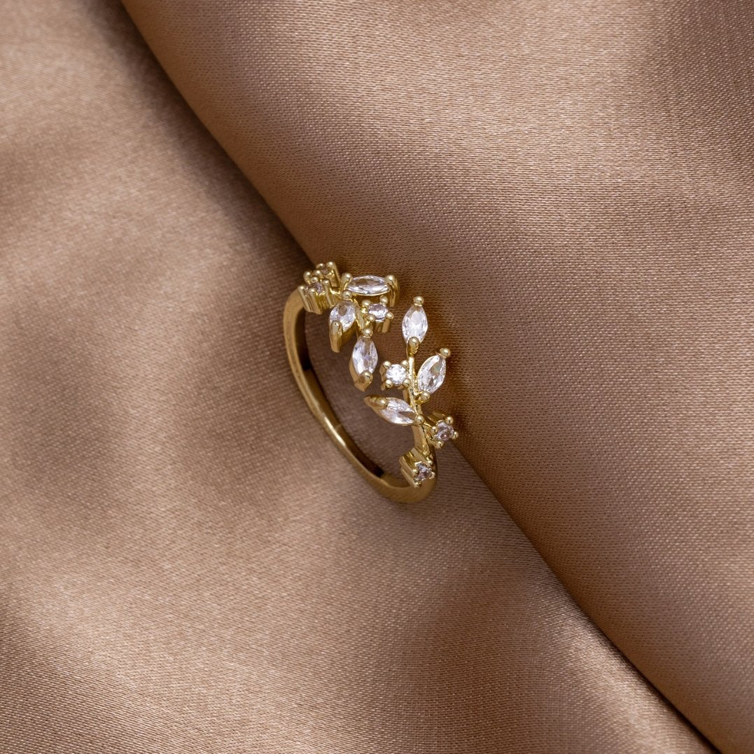 Anello a Spirale di Cristallo