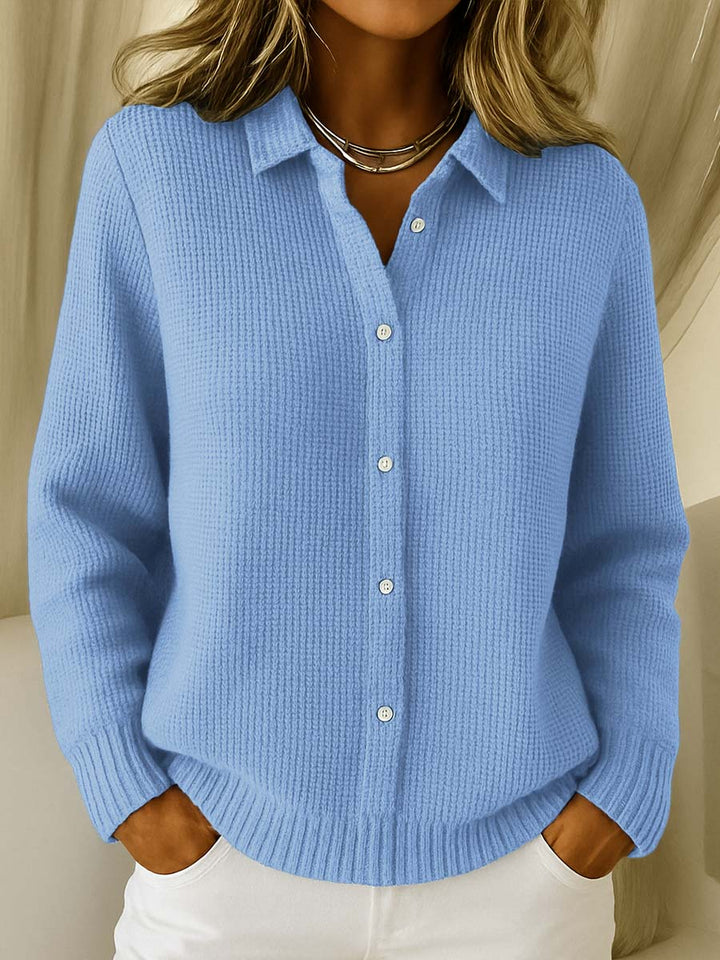 Caterina | Cardigan in Maglia Testurizzata con Bottoni