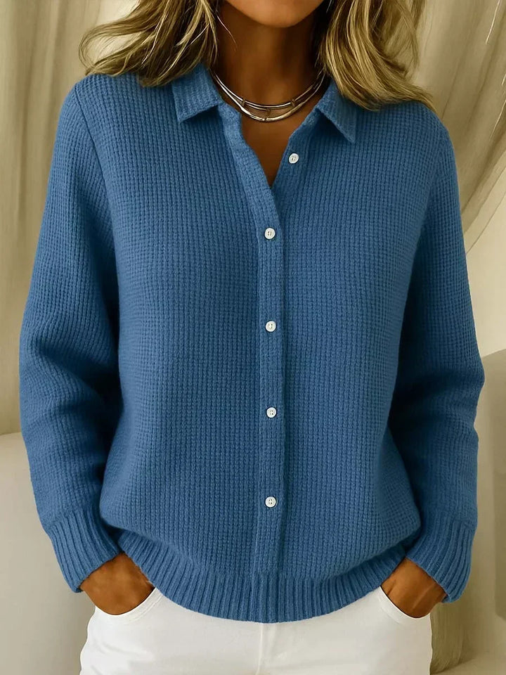 Caterina | Cardigan in Maglia Testurizzata con Bottoni