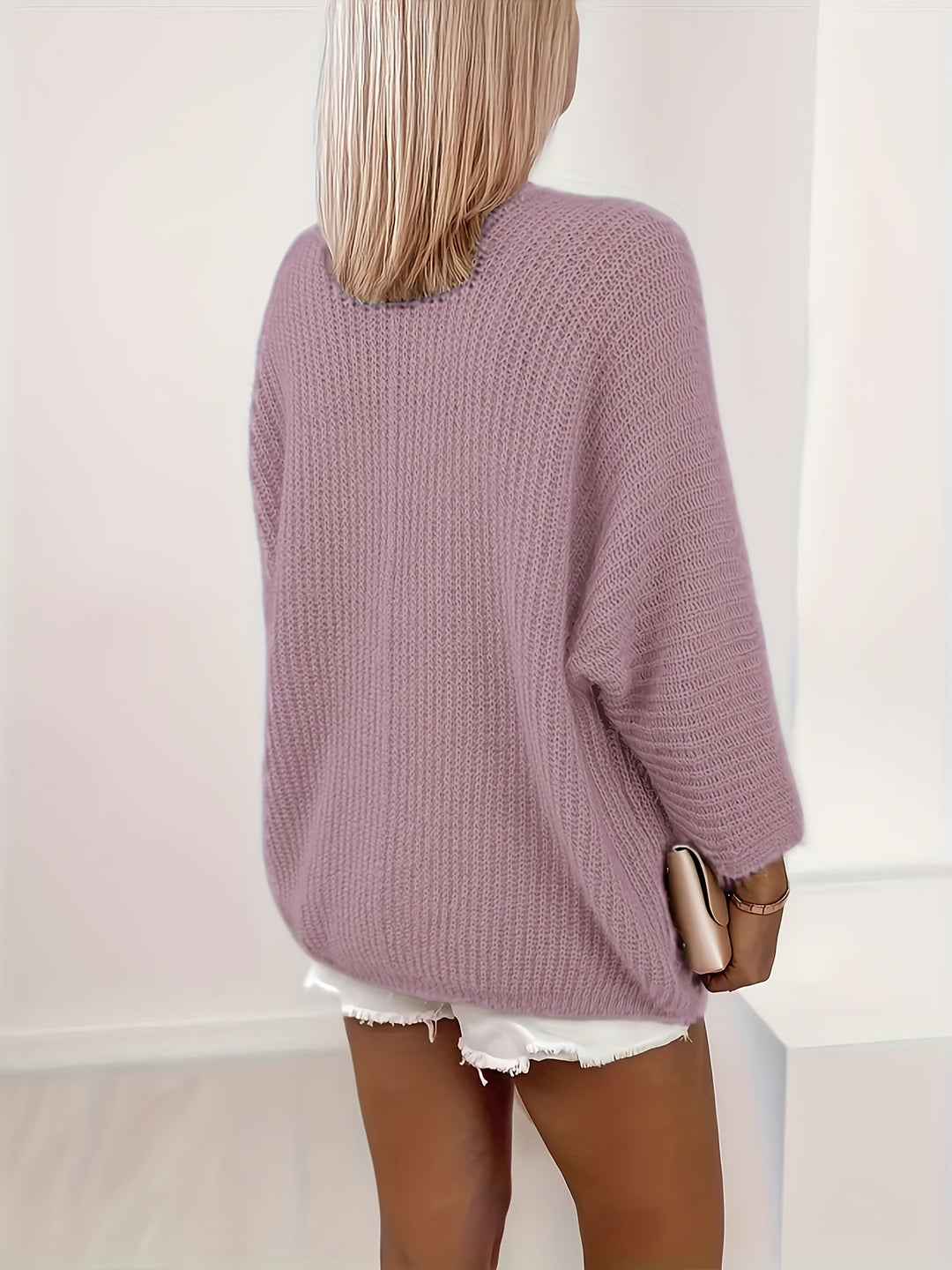 Cardigan Donna con Apertura Frontale Rilassato – Stile Avvolgente