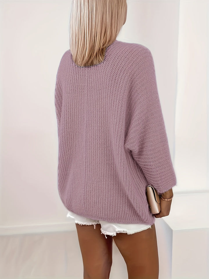 Cardigan Donna con Apertura Frontale Rilassato – Stile Avvolgente