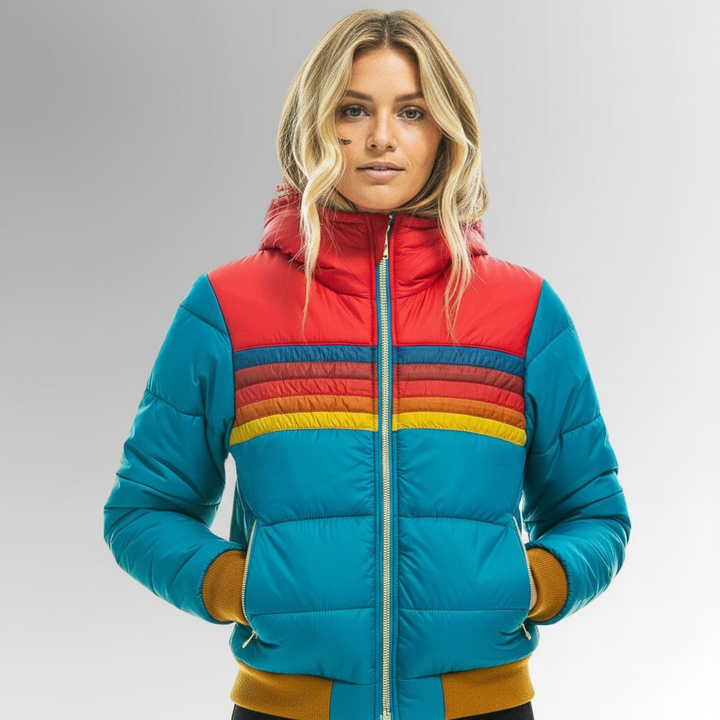 Angela™ | Giacca invernale imbottita stile retrò con cappuccio
