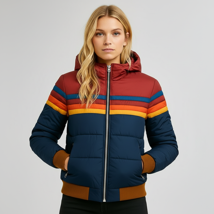 Angela™ | Giacca invernale imbottita stile retrò con cappuccio